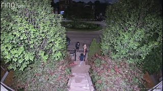 Drunk Thieves Looing Package In Middle Of Night