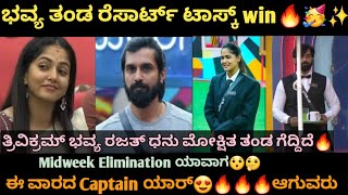 ತ್ರಿವಿಕ್ರಮ್ ಭವ್ಯ ಮೋಕ್ಷಿತಾ ತಂಡ ಈ ವಾರದ BB ರೆಸಾರ್ಟ್ ಟಾಸ್ಕ್ ಗೆದ್ದಿದೆ🔥🔥ಮುಂದಿನ ಕ್ಯಾಪ್ಟನ್ ಯಾರು? | ಬಿಗ್ ಬಾಸ್