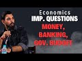 Important Questions | Money and Banking, Government budget | Class 12