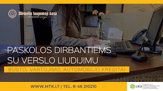 Paskolos dirbantiems su verslo liudijimu