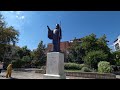 statue of archbishop damaskinos papandreou athens center greece