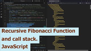 Recursive Fibonacci Function and call stack. JavaScript.