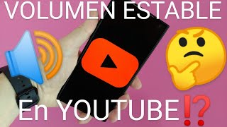 📹🔊 Como ACTIVAR o DESACTIVAR VOLUMEN ESTABLE en YOUTUBE FÁCIL y RÁPIDO