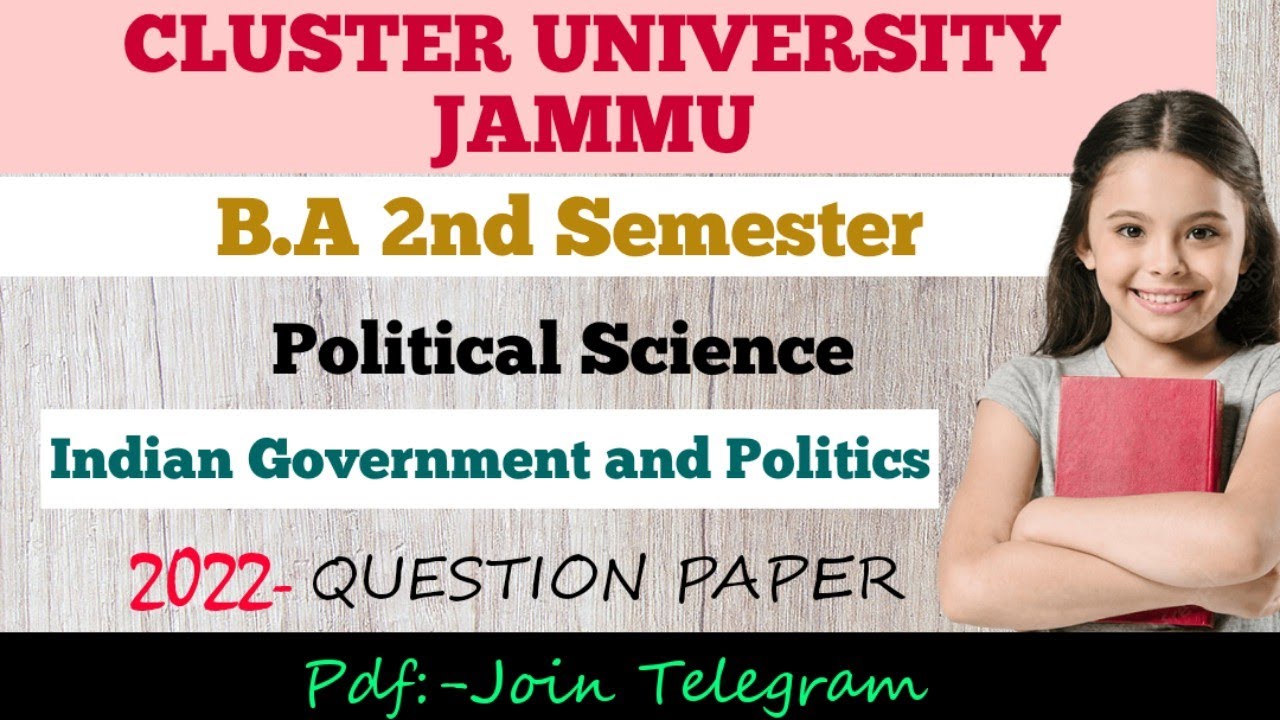 Cluster University Jammu;B.A 2nd Sem. Political Science Question Paper ...