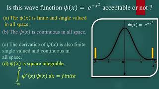 L1- Problem on acceptable wave function