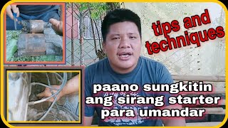 Paano sungkitin ang starter motor para umandar #kagulongofficial #startermotor #tipsandtechniques