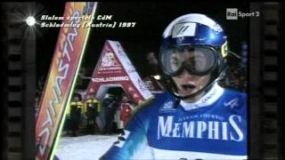 Special slalom FIS Schladming Austria 1997 a duell between Tomba and Stangassinger Part 1 of 2