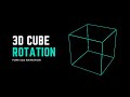 How to Create a 3D Rotating Cube Animation in CSS ( Easy Tutorial )