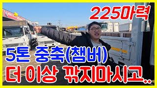 5톤 중축 카고트럭 가성비 최고 입니다. 225마력의 중축카고트럭!