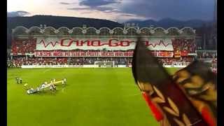 Crna Gora - Ukrajina 0:4 (Ulazak igrača, himne i koreografija)