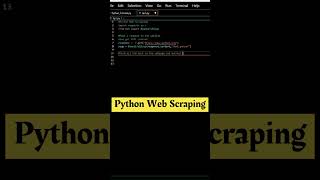 Python Web Scraping in 29 seconds #shorts #coding #programming #python