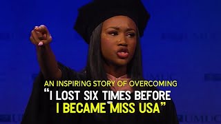 Deshauna Barber "GIVING UP IS THE BIRTH PLACE OF REGRETS" | Miss USA | Motivational Video