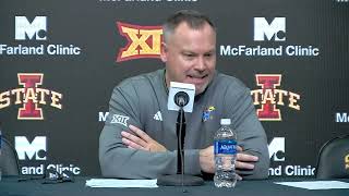 CFTV: Brandon Schneider's postgame press conference following Iowa State's win over Kansas