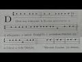 Gospel Intro - Chant practice video for TLM Missa Cantata