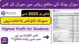 17 Jan, 2025 s Meezan Bank New Monthly Profit Rates \u0026 all Saving Account Detail | Profit Calculation