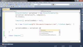 Simple binary and soap Serialization using .NET and C#
