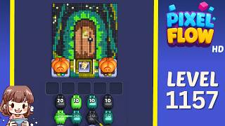 Pixel Flow Level 1157 Solution Walkthrough
