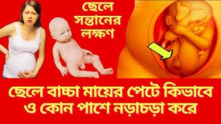 গর্ভাবস্থায় ছেলে বাচ্চা পেটের কোন পাশে থাকে? ছেলে শিশু মায়ের পেটে কিভাবে ও কোন পাশে নড়াচড়া করলে?