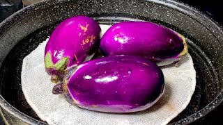 Put the eggplant into a steamer and steam it.I didn't expect it to be so delicious. It's so fragrant