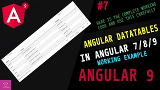 Angular8/9 DataTables | working code | Exploring Data table | Data table Filtering | ujjwal tips