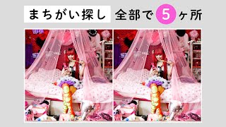 【超難問！間違い探し】すべての箇所がわかるかな？！kawaiiファッションの写真から間違いを５か所探してください