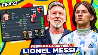 RE-Simulo Su Carrera Desde Newell’s Old Boys Lio Messi FIFA 22 Modo Carrera LITE!!