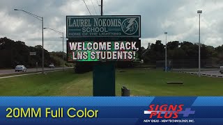 20MM Full Color LED sign at Laurel Nokomis School