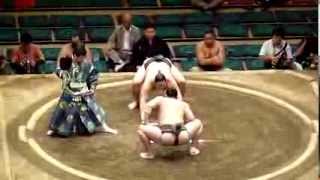 Sadanoumi (3-4) - Hokaho (2-5) , Sumo : Natsubasho 2013