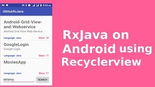 RxJava on Android using Recyclerview