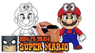How to Draw Super Mario | Super Mario Odyssey