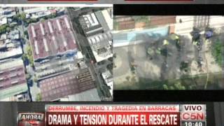 C5N - SOCIEDAD: INCENDIO Y DERRUMBE EN BARRACAS (PARTE 8)