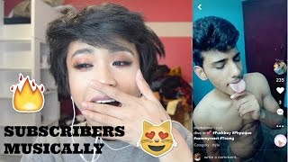 Reacting To My Subscribers Musical.ly