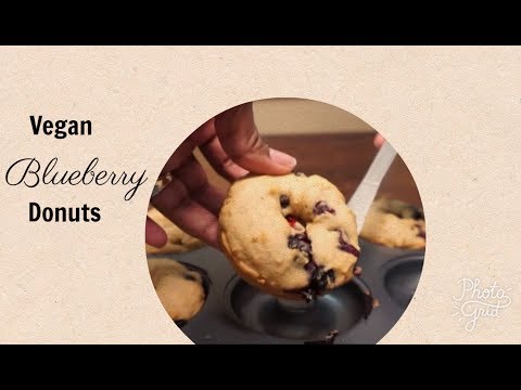Vegan Blueberry Donuts Vegan Blueberry Donuts