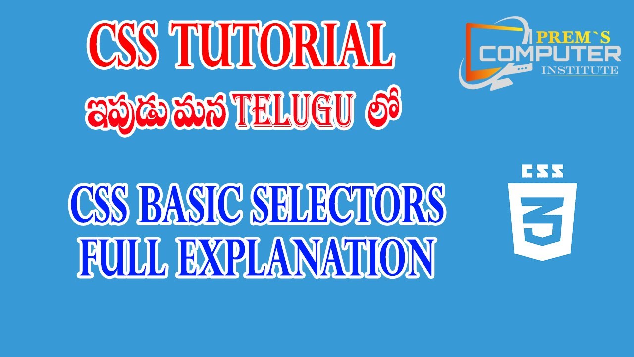 Css Basic Selectors Full Explanation Youtube