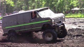 Perkins Spring Mud Bog - Big Ford Van Mudding