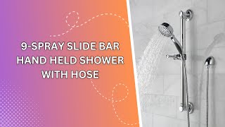 Best 9-Spray Slide Bar Hand-Held Shower with Hose for Bathroom Picks in 2024