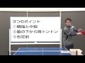 バックハンドスマッシュ3つのポイント【ペン卓球知恵袋】