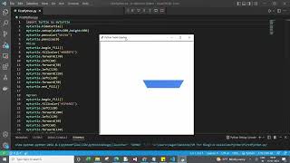 Draw google drive logo using Python turtle