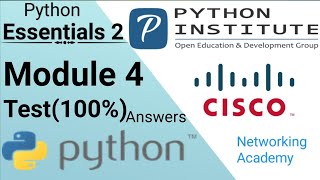 #Python Essentials 2 | MODULE-4 ANSWER | PE2-- Module 4 | python Module 4 test (100%) #CISCO