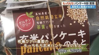 もっちもち！高校生と農園が《パンケーキ粉》開発 　原材料は《無農薬玄米＆グアバの種＆茶葉》【高知】 (24/02/26 18:50)