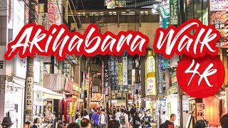 Akihabara Walk 4k - Otaku Paradise on a free Sunday