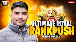 Day 8 Ultimate Royale Rank Push | Rank Exceed I |🔥 PUBG MOBILE Live 🔥