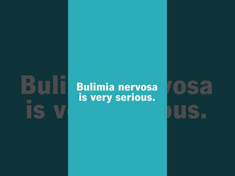 Warning Signs Of Bulimia Nervosa - YouTube