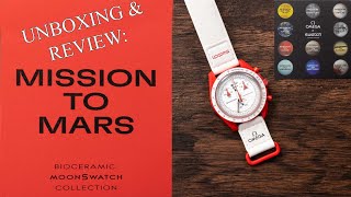 The Moon Swatch Mission to Mars:  Unboxing and Review   4K
