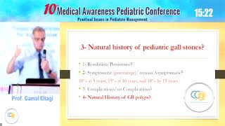 Gall Bladder Diseases in Pediatric Age  Prof Gaml El Tagy