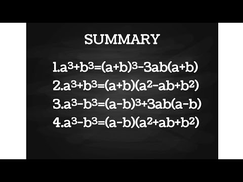 A³+b³ & A³-b³ Formula Proof - YouTube