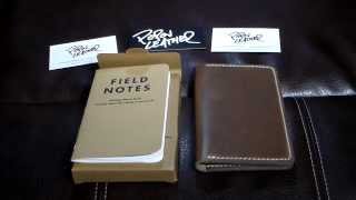 PoPov Genuine Leather Field Notes Jacket Case