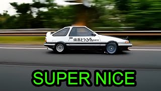 Toyota AE86 Trueno asnimation