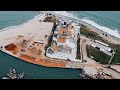 Cinematic Aerial DRONE FOOTAGE OF ELMINA CASTLE (Slave Dungeon) - Elmina Ghana