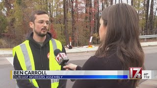 Durham Amazon workers protest Friday